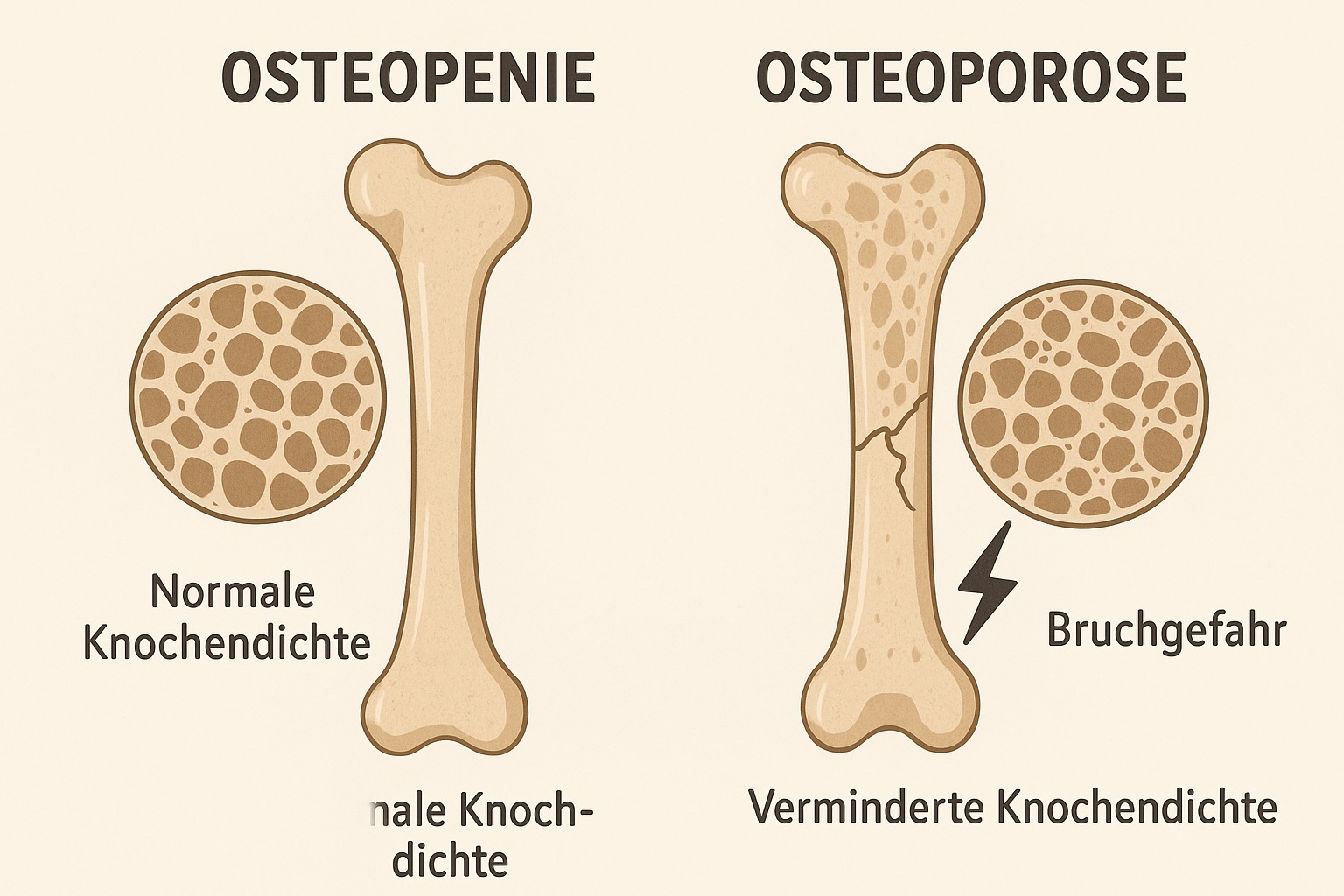 Knochendichte Osteoporose Bild KI generated-image(1)